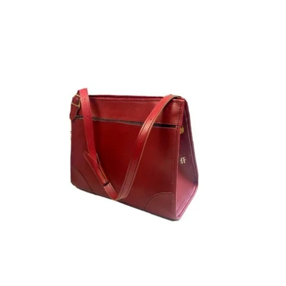 RARE Vintage Hartmann Red Leather Lined Hard cased Travel Bag